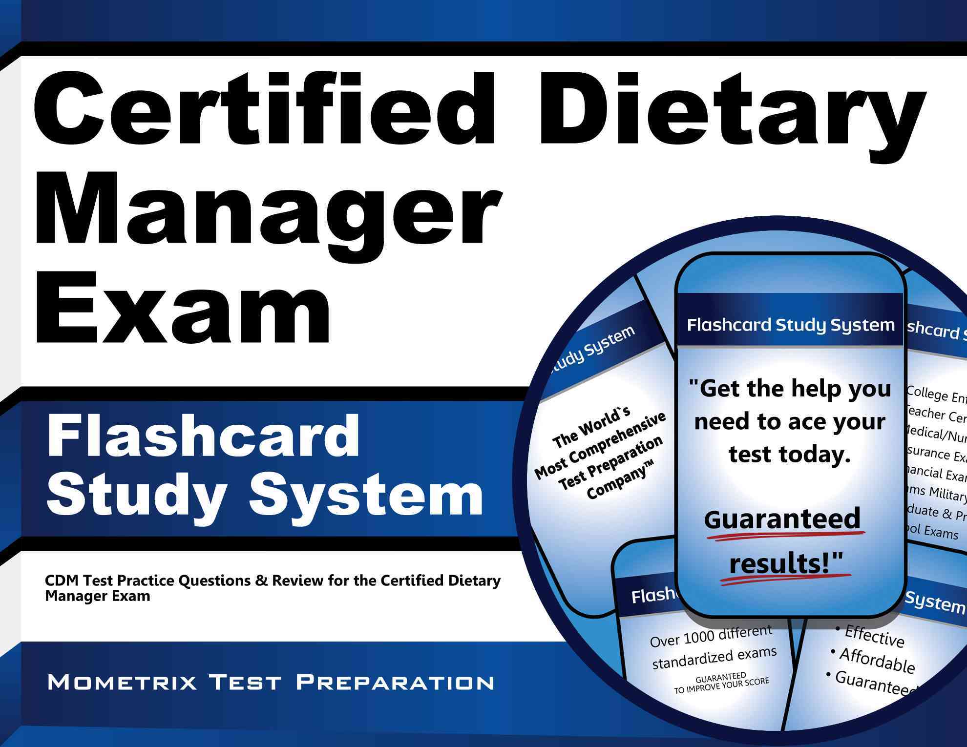 Certified Dietary Manager Exam Flashcard Study System CDM Test